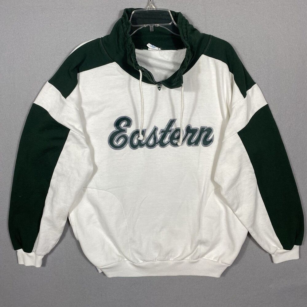 Vintage Eastern Michigan University Pullover Sweater Sweatshirt Made in USA